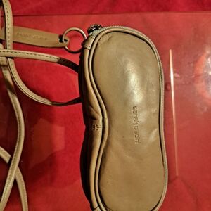 Sarah Pacini Beige Leather Crossbody Bag